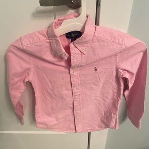 Pink Oxford shirt for boys